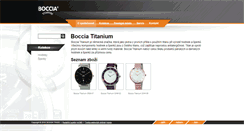 Desktop Screenshot of boccia-titanium.cz
